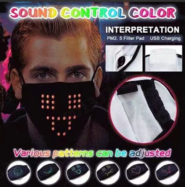 led voice-activated luminous led face mask masquerade christmas led festival party mask glow in the dark tu88
led voice-activated luminous led face mask masquerade christmas led festival party mask glow in the dark tu88