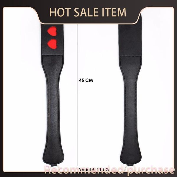 spanking sm whip game slap paddle for 45cm nucve pu heart lash flog beat on clap flap cosplay leather pat slave toy
spanking sm whip game slap paddle for 45cm nucve pu heart lash flog beat on clap flap cosplay leather pat slave toy