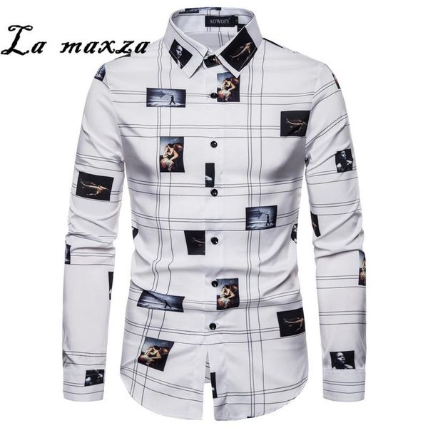 men's casual shirts 2021 print causal mens shirt cotton fashion long sleeves spring button up, White;black
men's casual shirts 2021 print causal mens shirt cotton fashion long sleeves spring button up, White;black