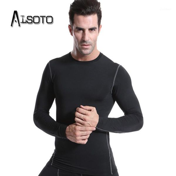 running jerseys summer men t-shirt fitness tight long sleeve training quick-drying yoga sport jogging clothes1, Black;blue
running jerseys summer men t-shirt fitness tight long sleeve training quick-drying yoga sport jogging clothes1, Black;blue