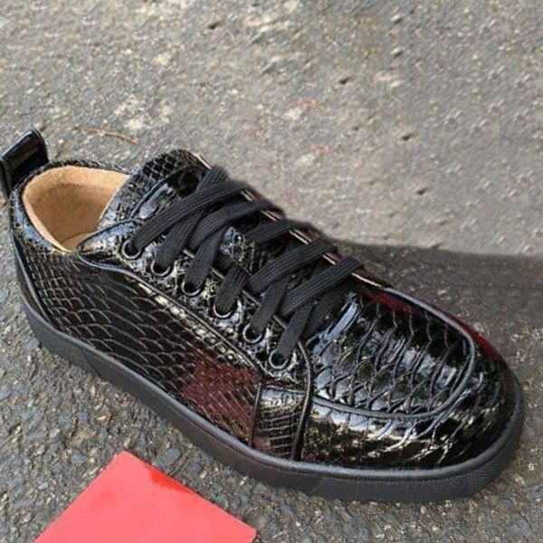black patent leather python genuine leathers luxurys designers seavaste 2 red bottom low sneakers rantulow orlato flat trainers
black patent leather python genuine leathers luxurys designers seavaste 2 red bottom low sneakers rantulow orlato flat trainers