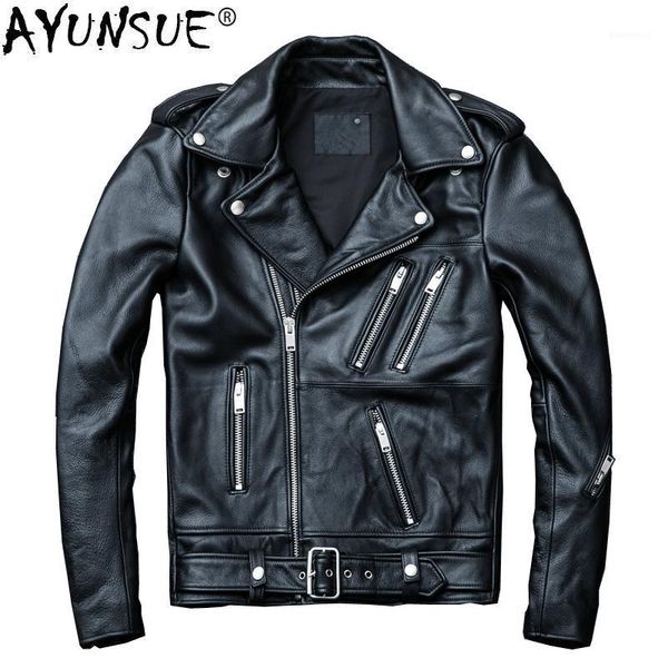 men's leather & faux ayunsue cow genuine jacket men short sheepskin coat jackets motorcycle chaqueta cuero hombre kj19161, Black
men's leather & faux ayunsue cow genuine jacket men short sheepskin coat jackets motorcycle chaqueta cuero hombre kj19161, Black