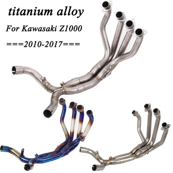 motorcycle exhaust muffler pipe modified titanium alloy stainless steel front pipe tube full system for z1000 2010-2020
motorcycle exhaust muffler pipe modified titanium alloy stainless steel front pipe tube full system for z1000 2010-2020