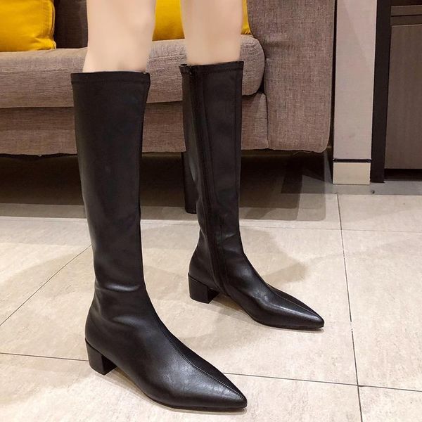 lucyever fashion pointed toe pu leather knee high boots women 2020 waterproof square heels high boots woman black warm shoes
lucyever fashion pointed toe pu leather knee high boots women 2020 waterproof square heels high boots woman black warm shoes