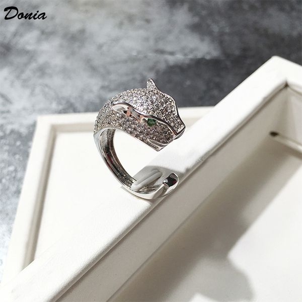 donia jewelry ring fashion hand inlaid zircon leopard european and american creative men and women open ringwomen, Silver
donia jewelry ring fashion hand inlaid zircon leopard european and american creative men and women open ringwomen, Silver