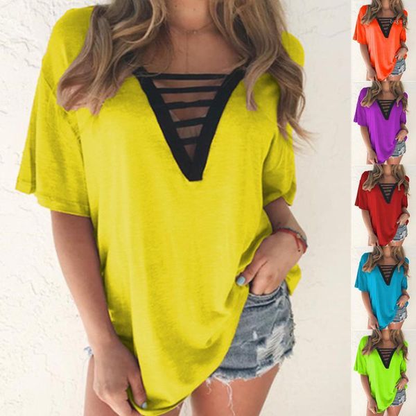 women's t-shirt large size 5xl v-neck criss cross women t shirt summer style short sleeve hollow out femme tee tshirt red1, White
women's t-shirt large size 5xl v-neck criss cross women t shirt summer style short sleeve hollow out femme tee tshirt red1, White