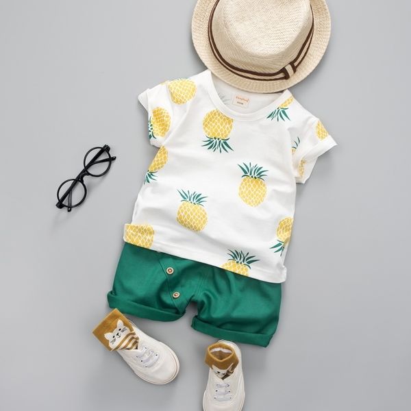 baby summer clothes set for boy girl fashion cotton printed fruit sports suit for a boy t-shirt + shorts children's clothing lj200815, White
baby summer clothes set for boy girl fashion cotton printed fruit sports suit for a boy t-shirt + shorts children's clothing lj200815, White