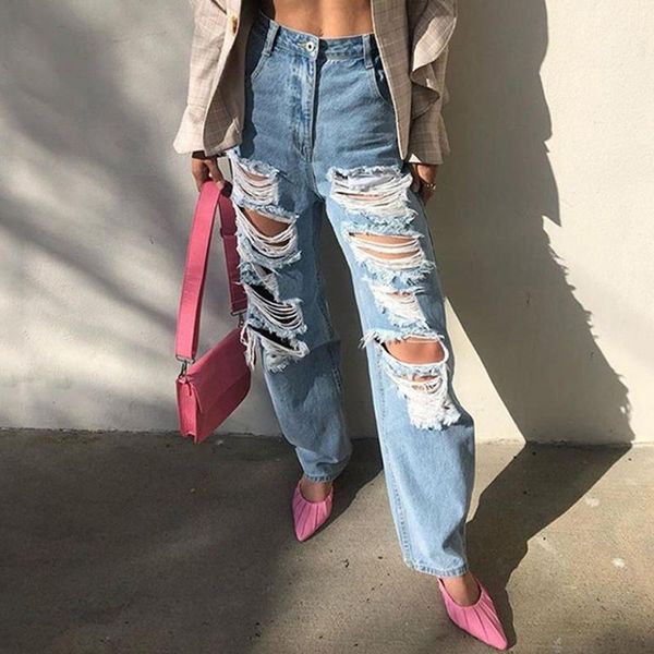 women's jeans trendy ripped baggy women clothes slouchy straight leg pants destroyed torn denim trousers female 90s aesthetic boyfriend, Blue
women's jeans trendy ripped baggy women clothes slouchy straight leg pants destroyed torn denim trousers female 90s aesthetic boyfriend, Blue