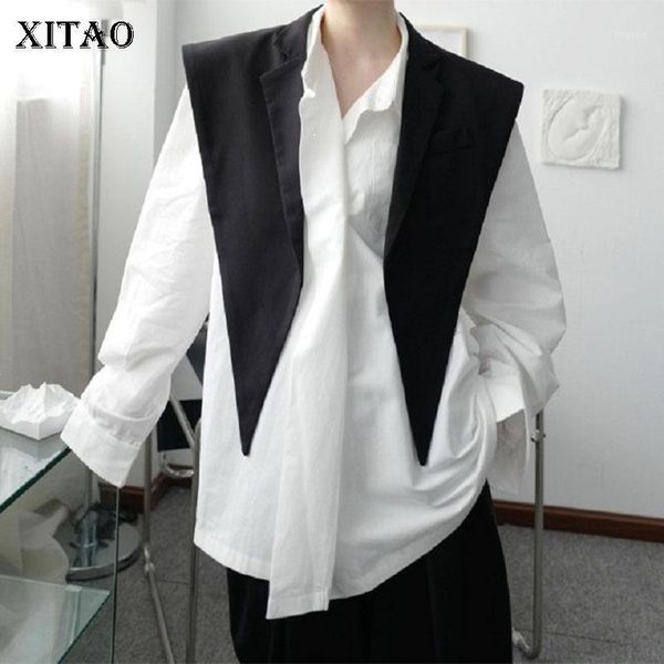 xitao patchwork solid vest women 2020 autumn casual fashion style temperament all match turn down collar women clothes zyq41311, Black;white
xitao patchwork solid vest women 2020 autumn casual fashion style temperament all match turn down collar women clothes zyq41311, Black;white