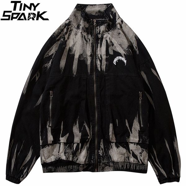men vintage denim jacket coat hip hop illusory graffiti streetwear casual autumn zipper jeans oversize kg-637, Black;brown
men vintage denim jacket coat hip hop illusory graffiti streetwear casual autumn zipper jeans oversize kg-637, Black;brown
