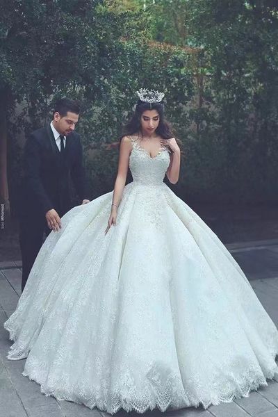 luxury dubai pearls lace ball gown wedding dresses for bride sleeveless backless straps floor length wedding gowns beaded appliques garden b, White
luxury dubai pearls lace ball gown wedding dresses for bride sleeveless backless straps floor length wedding gowns beaded appliques garden b, White