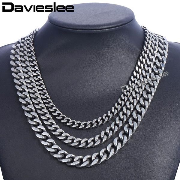 davieslee men's necklace stainless steel chain for men gunmetal curb cuban link 8/10/12mm dknm142, Silver
davieslee men's necklace stainless steel chain for men gunmetal curb cuban link 8/10/12mm dknm142, Silver