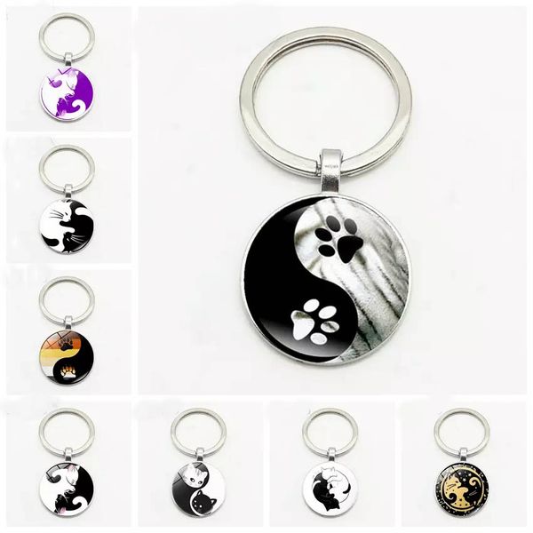 yin yang tai chi lovely cat fashion keychain key ring jewelry pendant convex women menglass keychain, Silver
yin yang tai chi lovely cat fashion keychain key ring jewelry pendant convex women menglass keychain, Silver