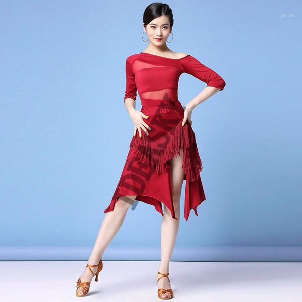 new 2020 latin dance dress women lady fringe salsa ballroom tango cha cha rumba samba dresses skirts for dancing1, Black;red
new 2020 latin dance dress women lady fringe salsa ballroom tango cha cha rumba samba dresses skirts for dancing1, Black;red
