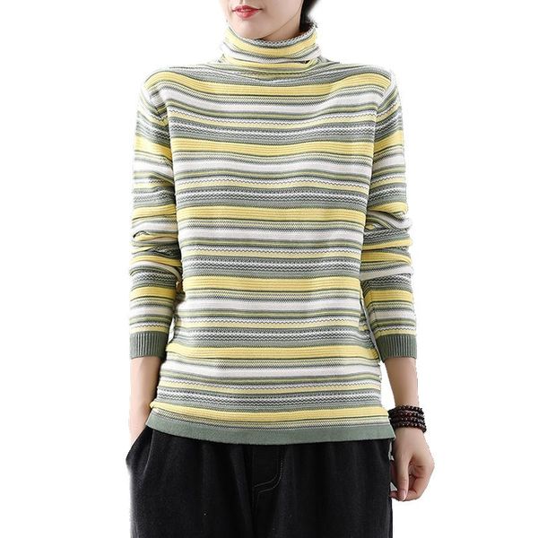 women's sweaters women basic knt sweater pullover for autumn winter striped retro vintage casual turtleneck warm loose a12081449, White;black
women's sweaters women basic knt sweater pullover for autumn winter striped retro vintage casual turtleneck warm loose a12081449, White;black