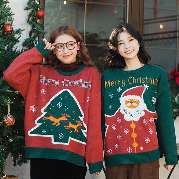 ins o neck ugly christmas sweaters women oversized couple winter lazy style jumper pullover girlfriends sweater thick y201128, White;black
ins o neck ugly christmas sweaters women oversized couple winter lazy style jumper pullover girlfriends sweater thick y201128, White;black