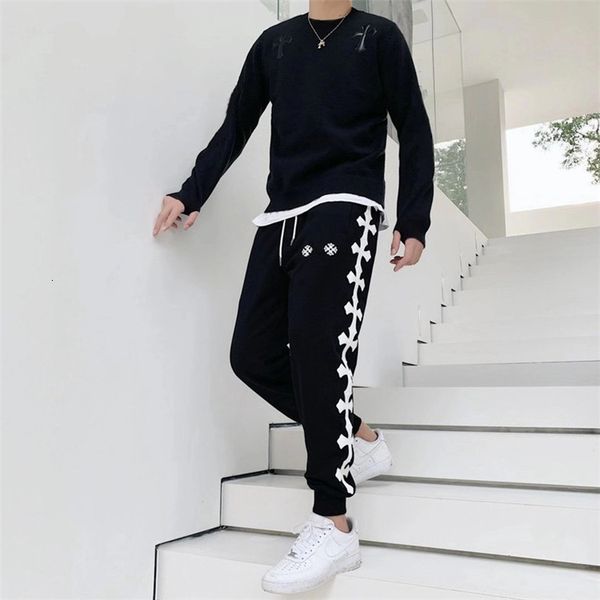 chao brand chromehearts crosin cross cross вышивка чистый хлопок мужские и женские повседневные штаны, Black
chao brand chromehearts crosin cross cross вышивка чистый хлопок мужские и женские повседневные штаны, Black