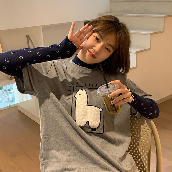 2021 New 3-color spring autumn Korean style cartoon sleeve short harvest wide top female shirt tshirts (f4241) UETA, White
2021 New 3-color spring autumn Korean style cartoon sleeve short harvest wide top female shirt tshirts (f4241) UETA, White