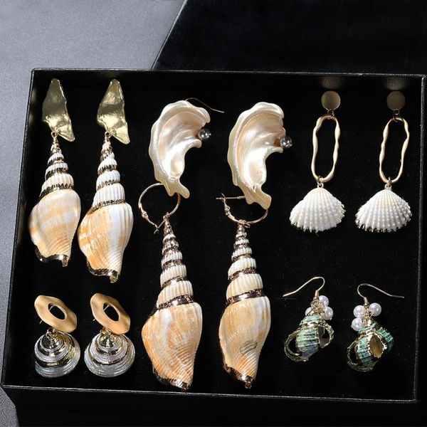 lady 2020 new fashion special gift summer beach real shell drop dangle earrings for women wedding party statement earrings, Silver
lady 2020 new fashion special gift summer beach real shell drop dangle earrings for women wedding party statement earrings, Silver