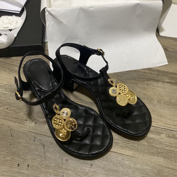 foot sandals lady 2020 new summer fairy toe band fashion roman flat sandals, Black
