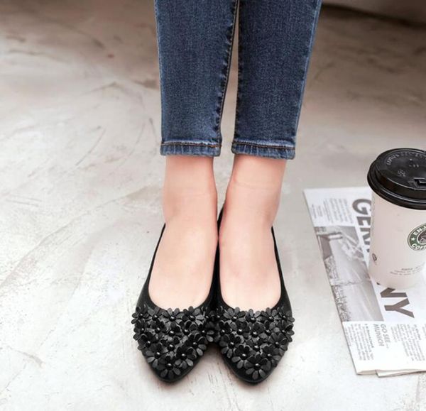spring and summer egg roll women's shoes pointed flat shallow mouth small flowers pregnant women single shoes large size 41-45, Black
spring and summer egg roll women's shoes pointed flat shallow mouth small flowers pregnant women single shoes large size 41-45, Black