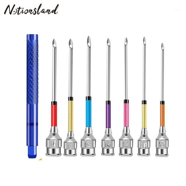 7pcs/box embroidery stitching punch needles cross stitch crochet poking needles knitting art handmade sewing tool for embroidery1, Black
7pcs/box embroidery stitching punch needles cross stitch crochet poking needles knitting art handmade sewing tool for embroidery1, Black