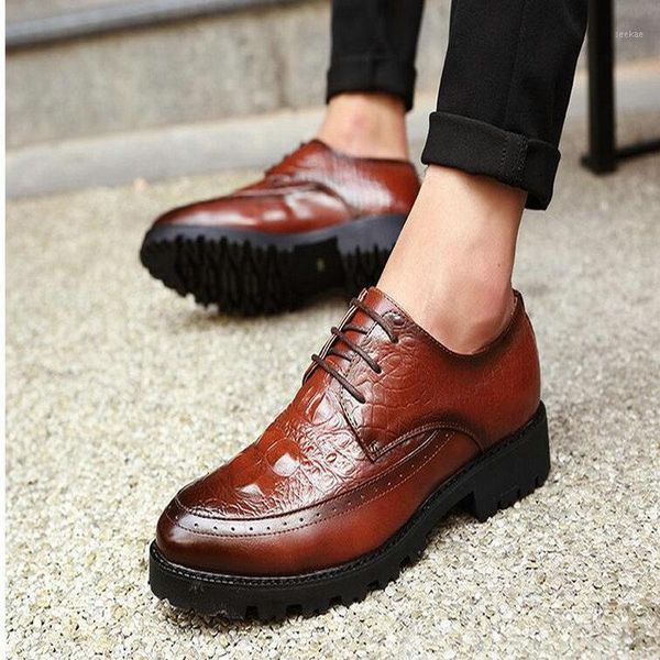 men oxfords shoes wedding party brogue shoes crocodile pattern men dress leather formal business 47771, Black
men oxfords shoes wedding party brogue shoes crocodile pattern men dress leather formal business 47771, Black