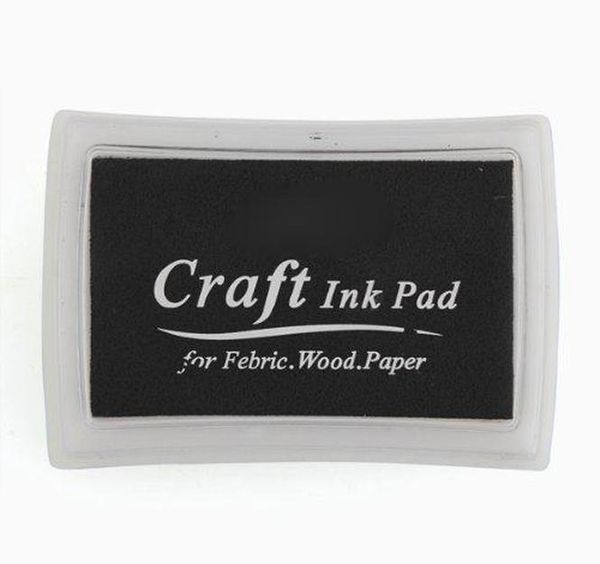 Sweet Center Black Ink Pad Inkpad Rubber Stamp Finger Print Craft Non Bbyosu Yh_pack