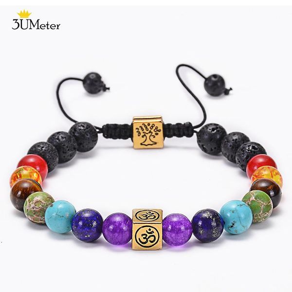 black lava rock beads 7 chakra healing balance bracelet for men women om/tree of life reiki prayer stone yoga chakra bracelet
black lava rock beads 7 chakra healing balance bracelet for men women om/tree of life reiki prayer stone yoga chakra bracelet