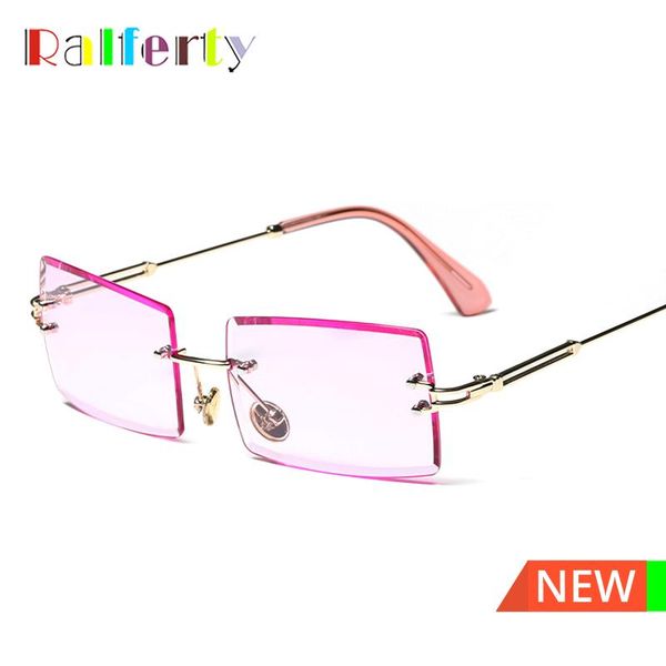 sunglasses ralferty women's fashion 2021 luxury decorative rimless sun glasses for women pink okulary przeciwsloneczne damskie, White;black
sunglasses ralferty women's fashion 2021 luxury decorative rimless sun glasses for women pink okulary przeciwsloneczne damskie, White;black