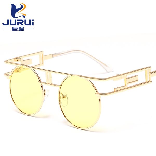 lfashion brand women's round new face color film metal personalized style sunglasses m, White;black
lfashion brand women's round new face color film metal personalized style sunglasses m, White;black