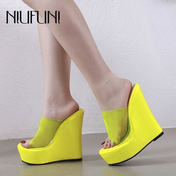 fashion transparent wedges waterproof platform women's slippers high heels women sandals slip ons beach casual ladies shoes y200423, Black
fashion transparent wedges waterproof platform women's slippers high heels women sandals slip ons beach casual ladies shoes y200423, Black