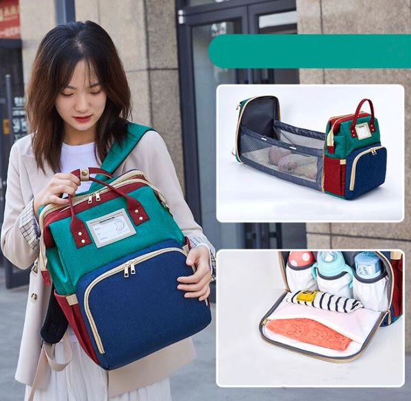 multi-function travel diaper bag mommy backpack portable baby crib kid carry cot usb charge large baby bed maternity handbag stroller bag
multi-function travel diaper bag mommy backpack portable baby crib kid carry cot usb charge large baby bed maternity handbag stroller bag