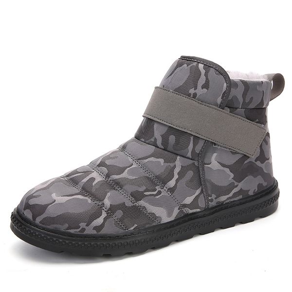 new fashion men boots waterproof non-slip women ankle snow boots shoes warm fur plush hook & loop man winter shoes, Black
new fashion men boots waterproof non-slip women ankle snow boots shoes warm fur plush hook & loop man winter shoes, Black