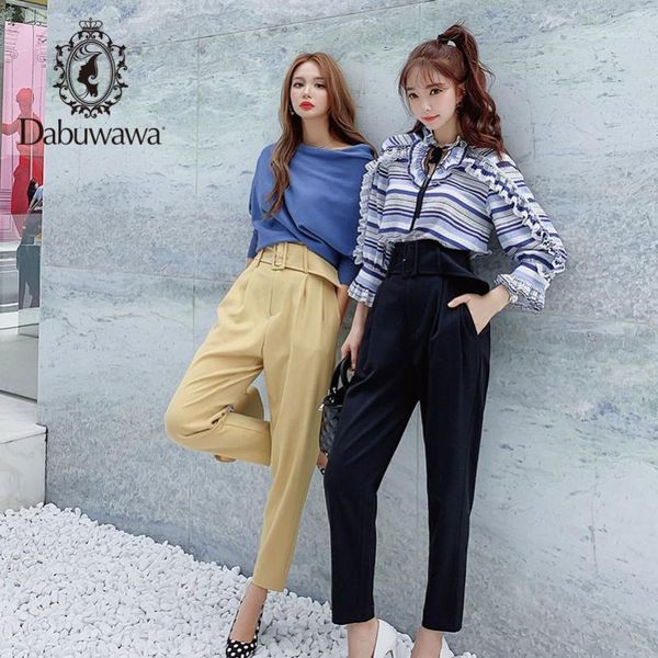 dabuwawa elegant frill trim belted detail solid high waist pants women fashion elastic waist skinny carrot pants dn1cnt0021, Black;white
dabuwawa elegant frill trim belted detail solid high waist pants women fashion elastic waist skinny carrot pants dn1cnt0021, Black;white