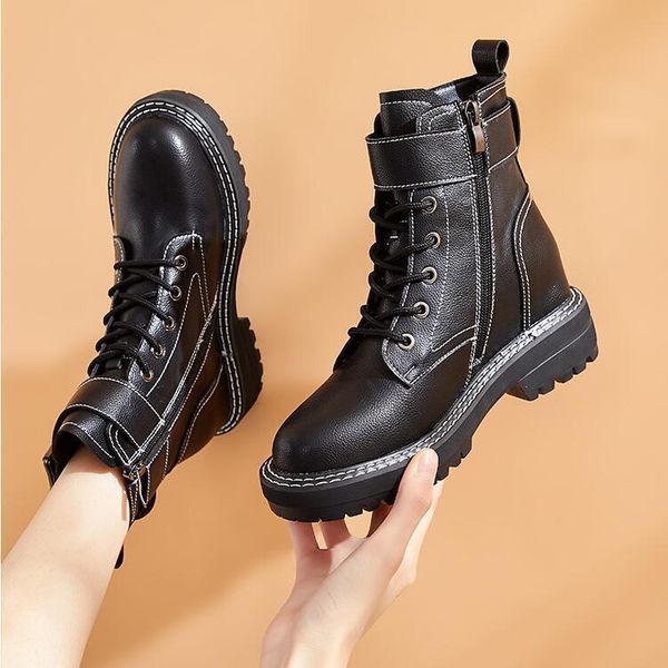 natascha 2020 new winter women boots fashion platform casual lace up ankle boots round toe square heel zip snow rubber pu, Black
natascha 2020 new winter women boots fashion platform casual lace up ankle boots round toe square heel zip snow rubber pu, Black