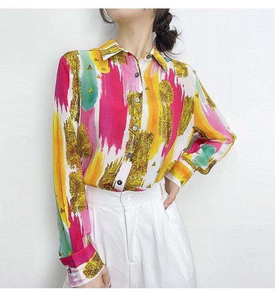 women blouse good quality colour graffiti printing silk long sleeve new autumn blouses woman 2020 fashion temperament1, White
women blouse good quality colour graffiti printing silk long sleeve new autumn blouses woman 2020 fashion temperament1, White