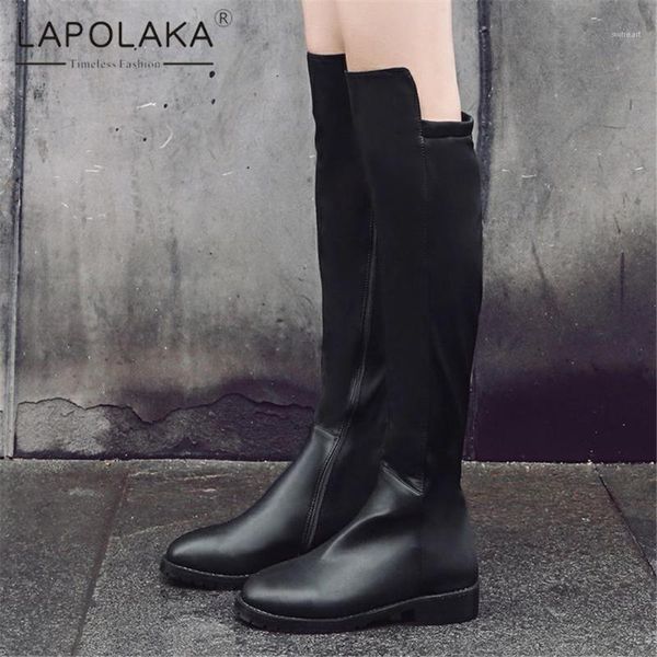 boots lapolaka design 2021 large size 43 thick heels elegant women shoes zipper patchwork knee high riding boot lady shoes1, Black
boots lapolaka design 2021 large size 43 thick heels elegant women shoes zipper patchwork knee high riding boot lady shoes1, Black