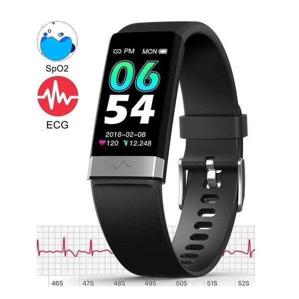 bluetooth ecg v19 intelligent sleep blood prsure monitoring wristbandjk