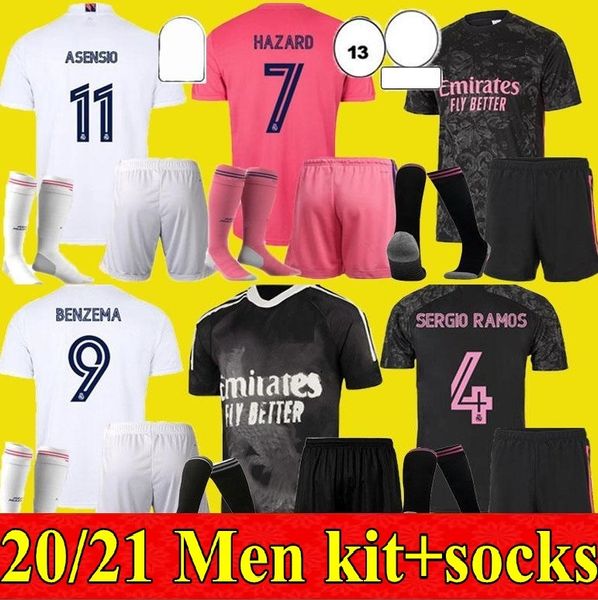 new 2020 2021 real madrid jerseys 20 21 soccer jersey hazard sergio ramos benzema vinicius camiseta football shirt uniforms men kit sets, Black
new 2020 2021 real madrid jerseys 20 21 soccer jersey hazard sergio ramos benzema vinicius camiseta football shirt uniforms men kit sets, Black