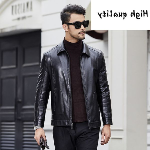 with flannel collar new style of leather casual men's jacket in autumn and winter 2021, Black;brown
with flannel collar new style of leather casual men's jacket in autumn and winter 2021, Black;brown