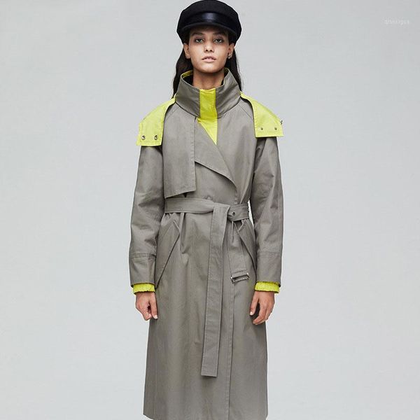 2020 autumn fashion women trench coat cotton coat with belt women long trench hooded chic windbreaker casaco abrigo streetwear1, Tan;black
2020 autumn fashion women trench coat cotton coat with belt women long trench hooded chic windbreaker casaco abrigo streetwear1, Tan;black