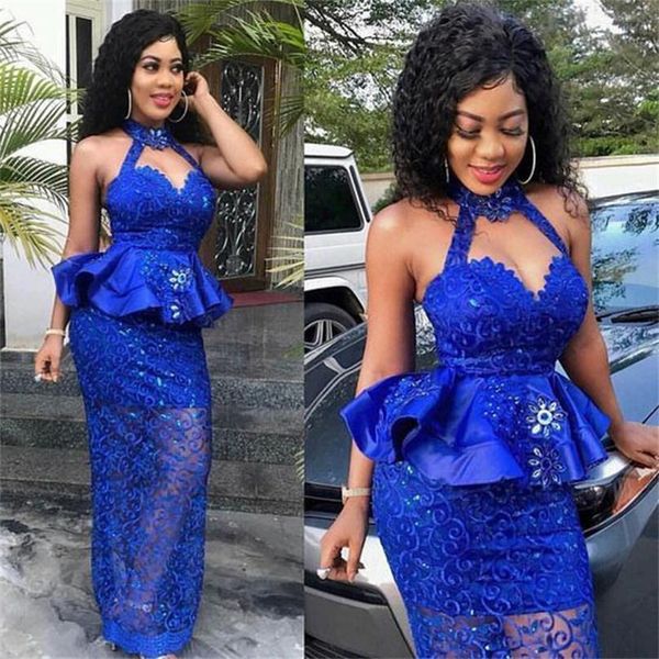 prom dresses halter beads sequins peplum mermaid evening gowns aso ebi robe plus size party dress, Black;red
prom dresses halter beads sequins peplum mermaid evening gowns aso ebi robe plus size party dress, Black;red