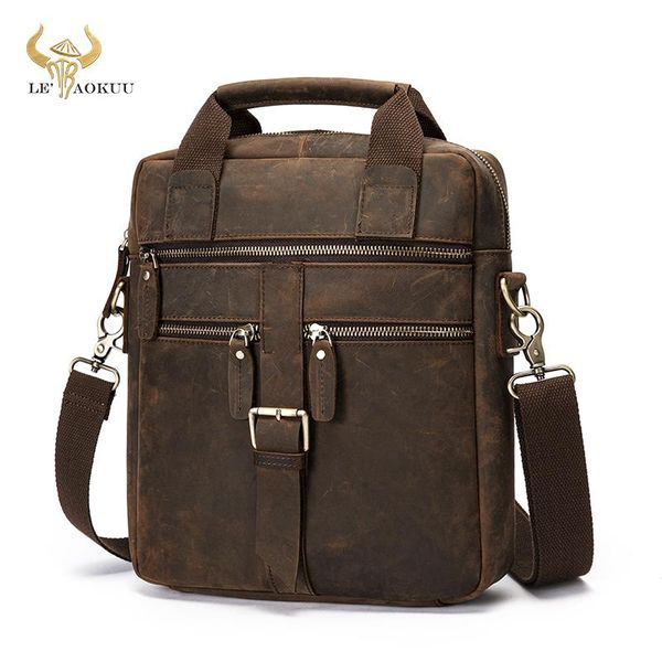 men crazy horse leather retro design business briefcase vertical 12" laptravel bag tote attache messenger bag portfolio 1062 
men crazy horse leather retro design business briefcase vertical 12" laptravel bag tote attache messenger bag portfolio 1062