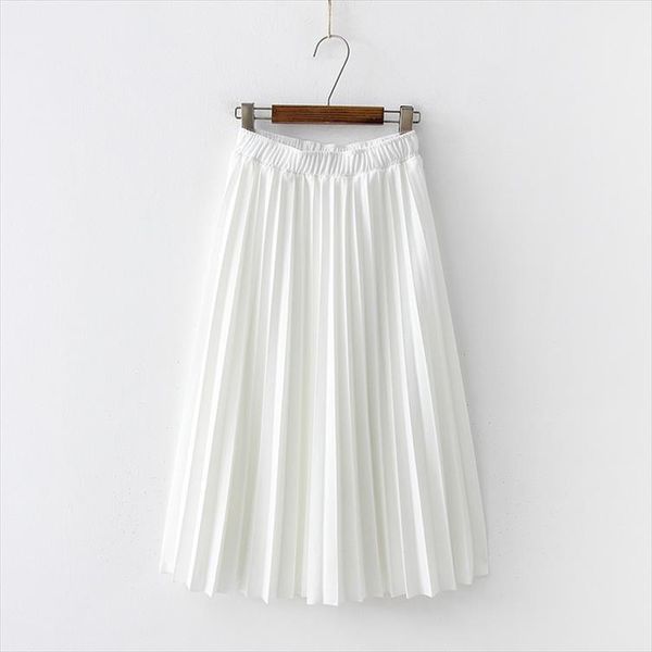 2020 лето новых женщин моды юбка высокой талия elascity повседневного твердое плиссе шифон партия юбка, Black 
2020 лето новых женщин моды юбка высокой талия elascity повседневного твердое плиссе шифон партия юбка, Black