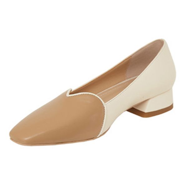 new address 2021 arrival female genuine high spring heels fashion tea-colored shoes milk eo9b, Black 
new address 2021 arrival female genuine high spring heels fashion tea-colored shoes milk eo9b, Black
