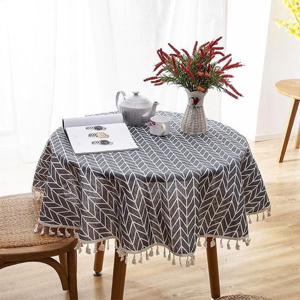 table cloth dustproof for kitchen with tassel washable round tablecloth home decor reusable geometric simple protective cover cotton linen
table cloth dustproof for kitchen with tassel washable round tablecloth home decor reusable geometric simple protective cover cotton linen
