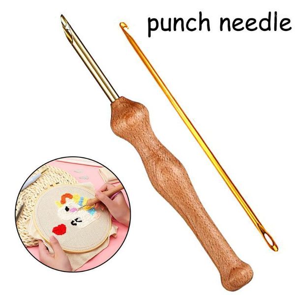 household wooden handle bold punch needle and crochet sewing accessories handmade wool embroidery kit1, Black
household wooden handle bold punch needle and crochet sewing accessories handmade wool embroidery kit1, Black
