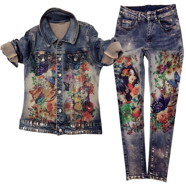 flowers print jacket pants suit two pcs elastic material painting fashion trends women jacket pant set skinny jeans jacket t200702, White
flowers print jacket pants suit two pcs elastic material painting fashion trends women jacket pant set skinny jeans jacket t200702, White