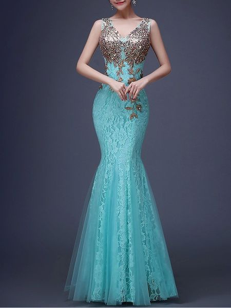 lace evening dress mermaid sleeveless tulle formal dress double v-neck robe de soriee floor-length party prom gown elegant women 201114, White;black
lace evening dress mermaid sleeveless tulle formal dress double v-neck robe de soriee floor-length party prom gown elegant women 201114, White;black